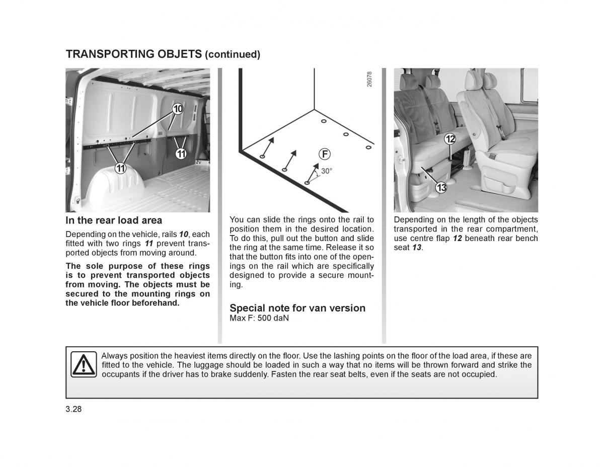 Renault Trafic II 2 owners manual / page 131