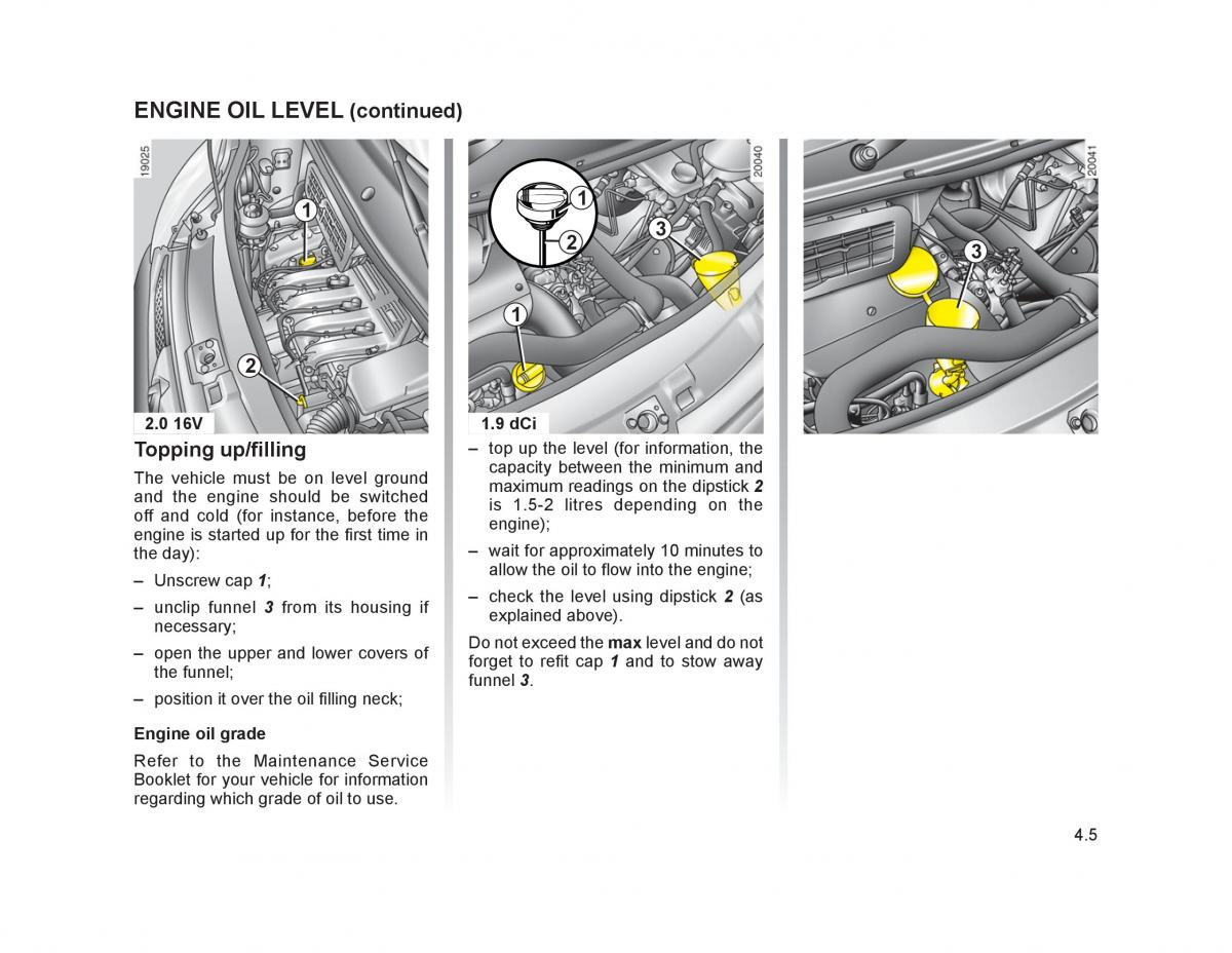 Renault Trafic II 2 owners manual / page 138