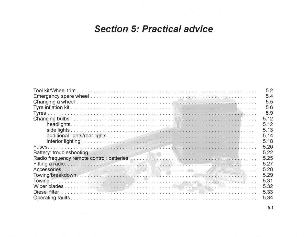 Renault Trafic II 2 owners manual / page 150