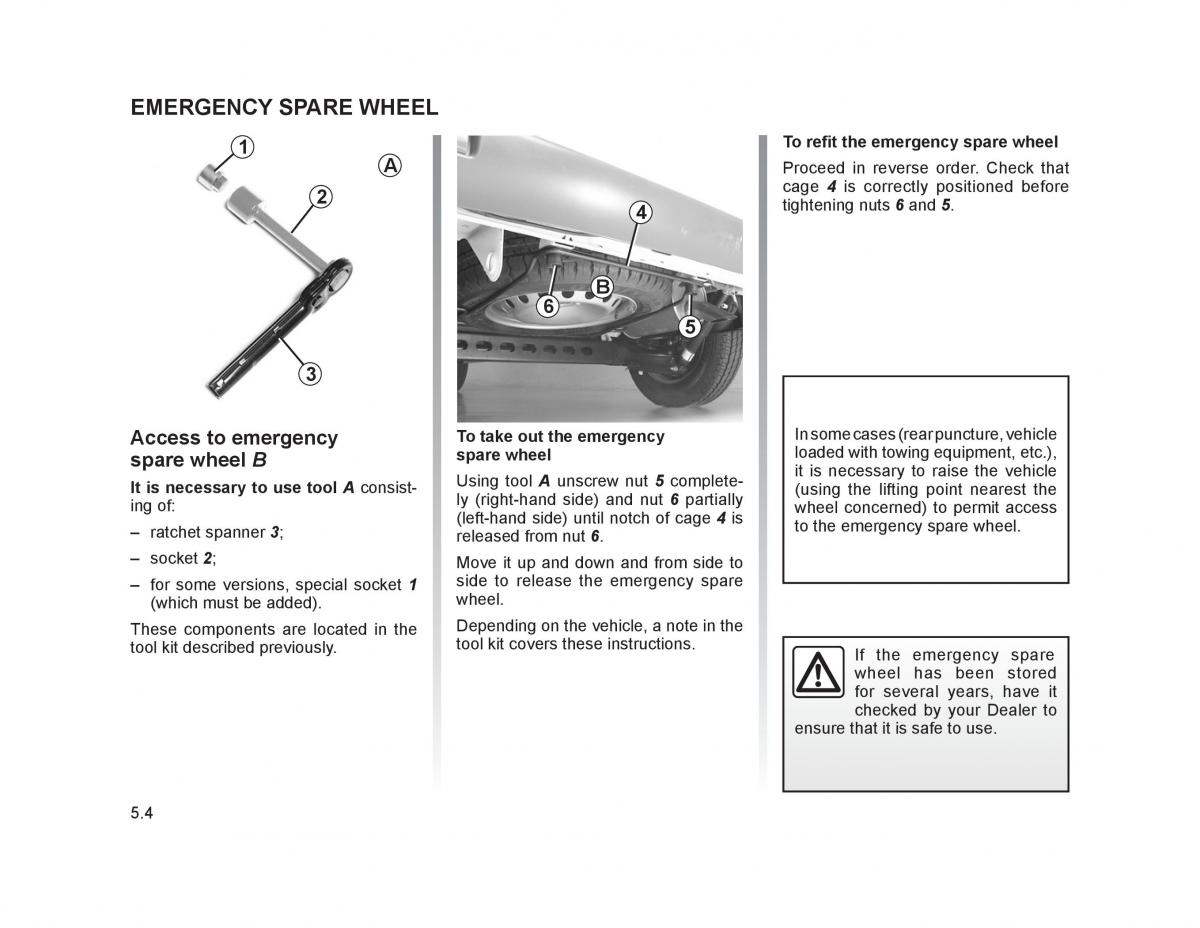 Renault Trafic II 2 owners manual / page 153