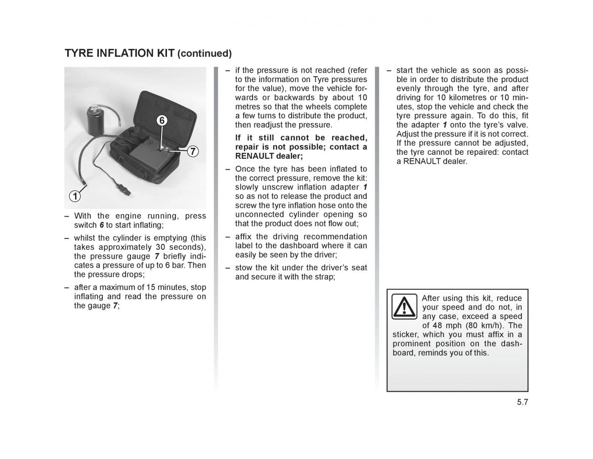 Renault Trafic II 2 owners manual / page 156