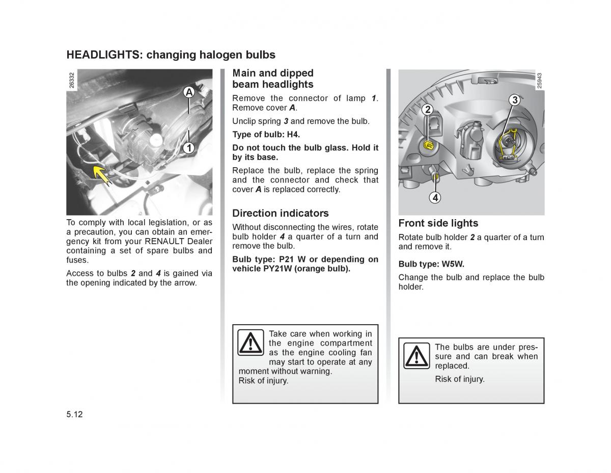 Renault Trafic II 2 owners manual / page 161