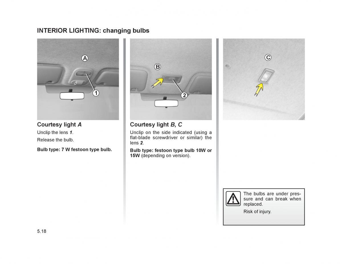 Renault Trafic II 2 owners manual / page 167