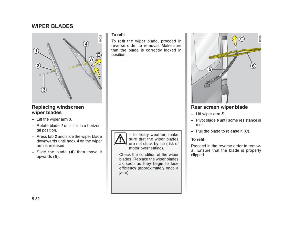 Renault Trafic II 2 owners manual / page 181