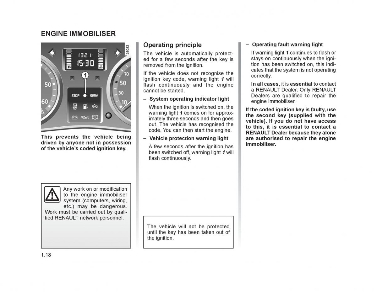 Renault Trafic II 2 owners manual / page 23