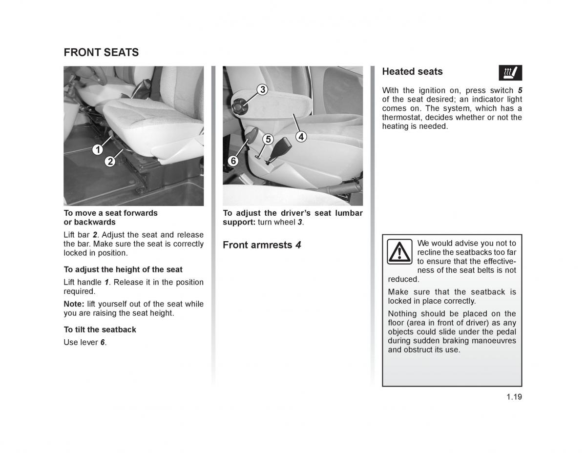 Renault Trafic II 2 owners manual / page 24