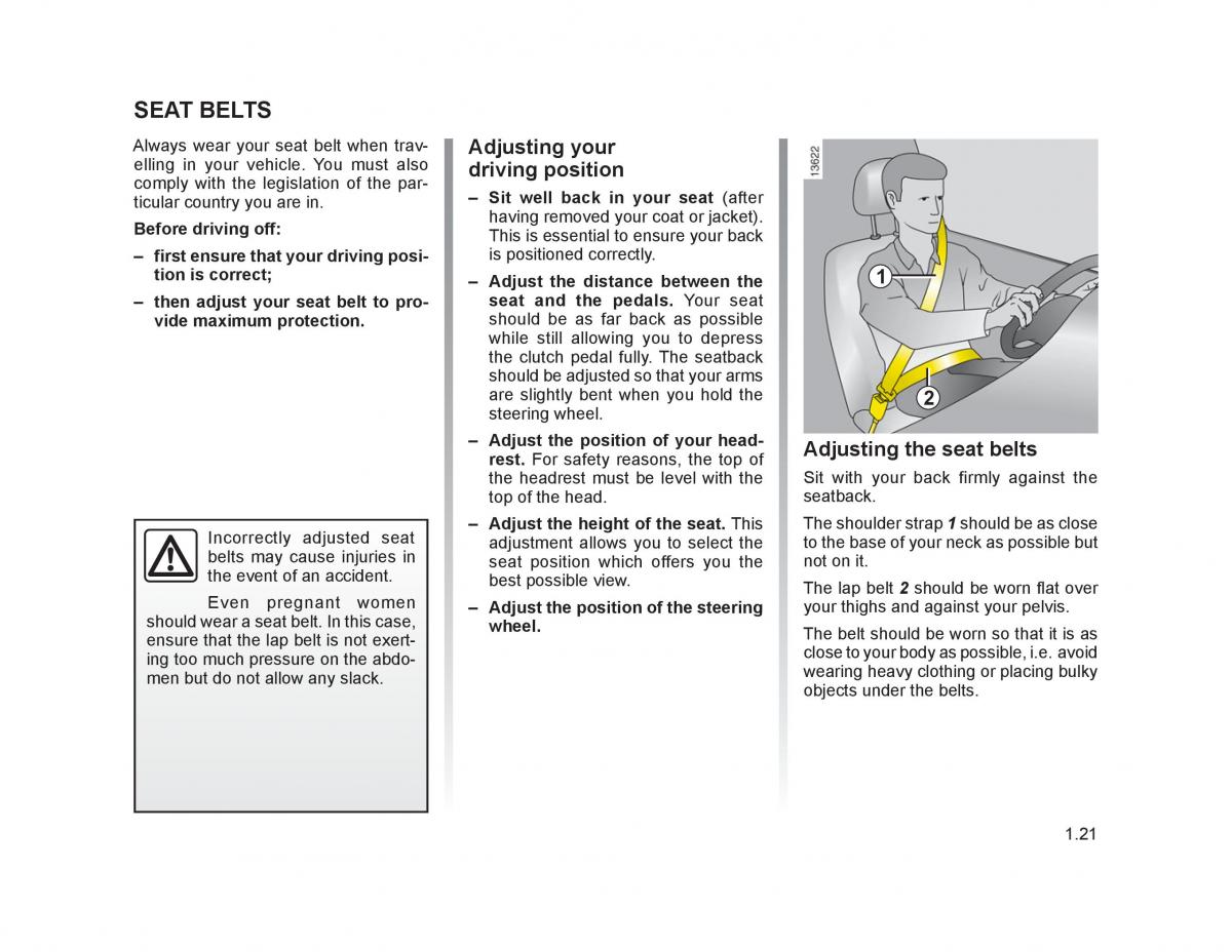 Renault Trafic II 2 owners manual / page 26