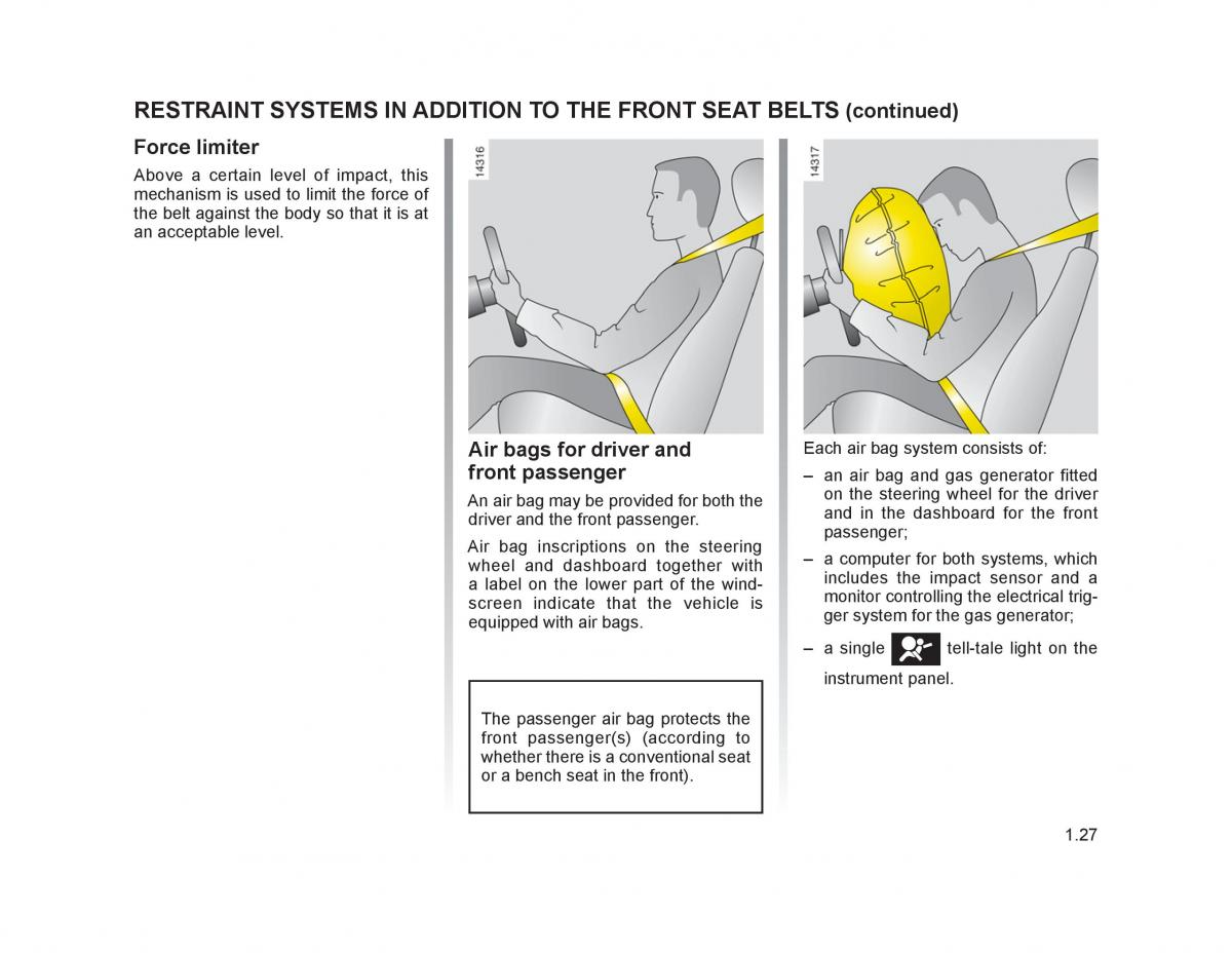 Renault Trafic II 2 owners manual / page 32