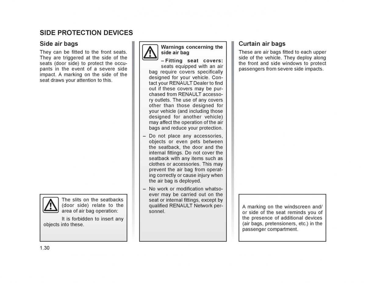 Renault Trafic II 2 owners manual / page 35