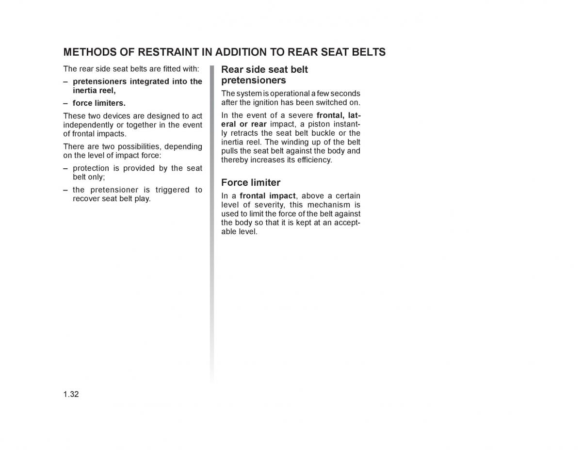 Renault Trafic II 2 owners manual / page 37