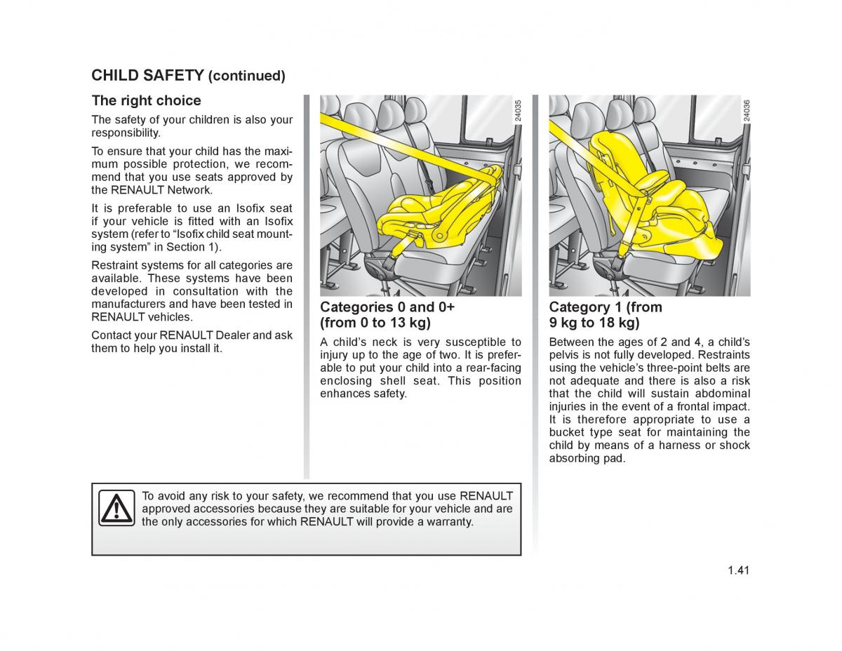 Renault Trafic II 2 owners manual / page 46