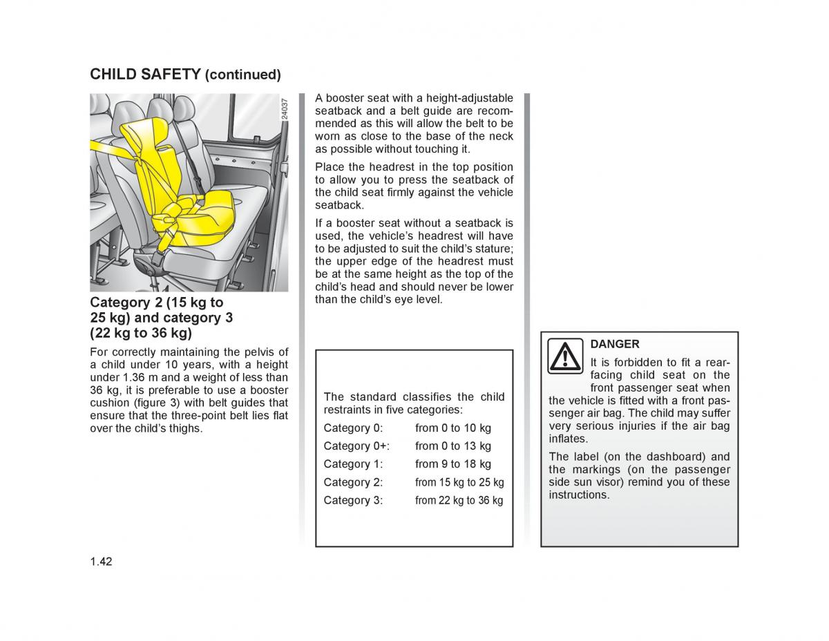 Renault Trafic II 2 owners manual / page 47