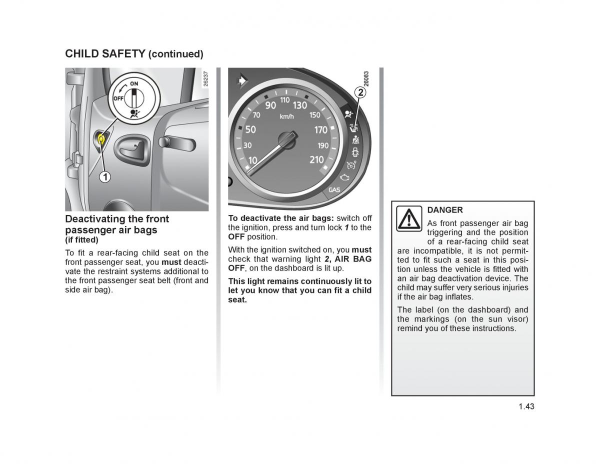 Renault Trafic II 2 owners manual / page 48