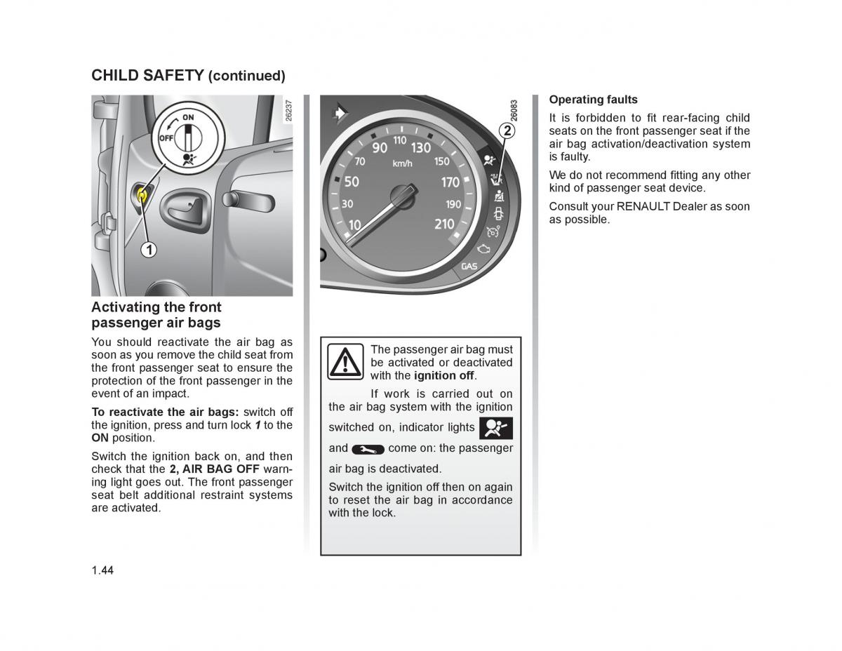 Renault Trafic II 2 owners manual / page 49