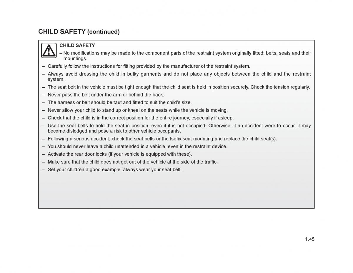 Renault Trafic II 2 owners manual / page 50