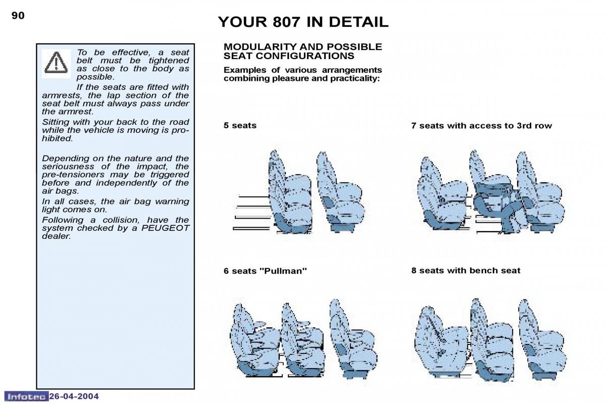 Peugeot 807 owners manual / page 73