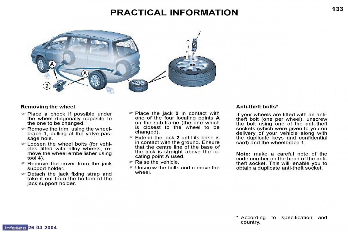 Peugeot 807 owners manual / page 29