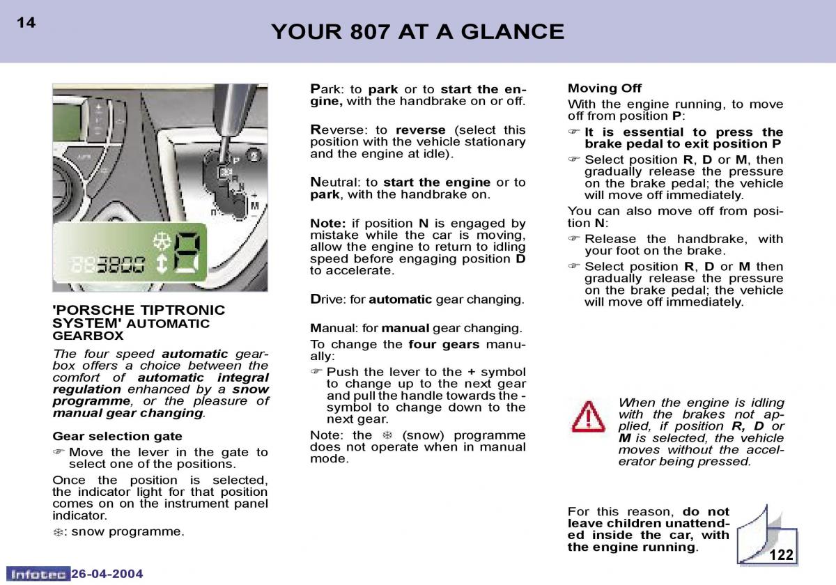 Peugeot 807 owners manual / page 31