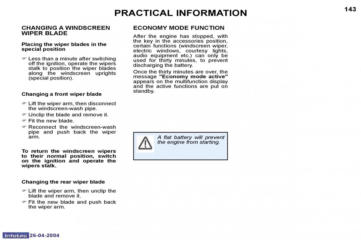 Peugeot 807 owners manual / page 32