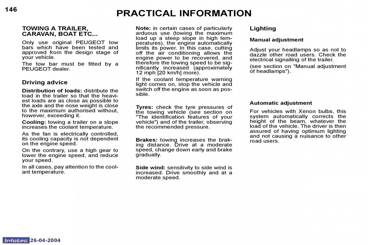 Peugeot 807 owners manual / page 35