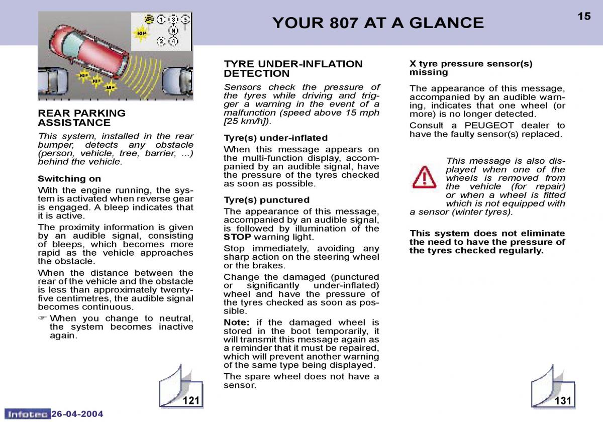 Peugeot 807 owners manual / page 40