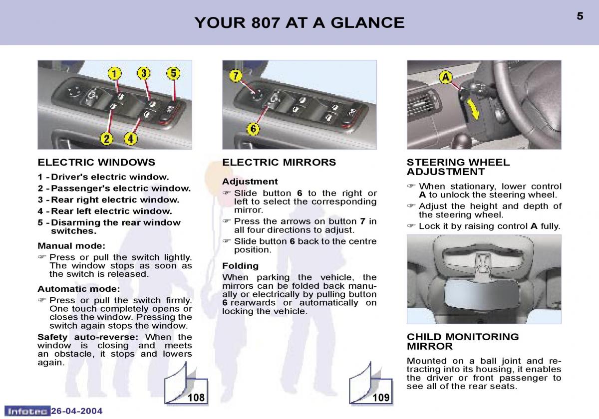 Peugeot 807 owners manual / page 52