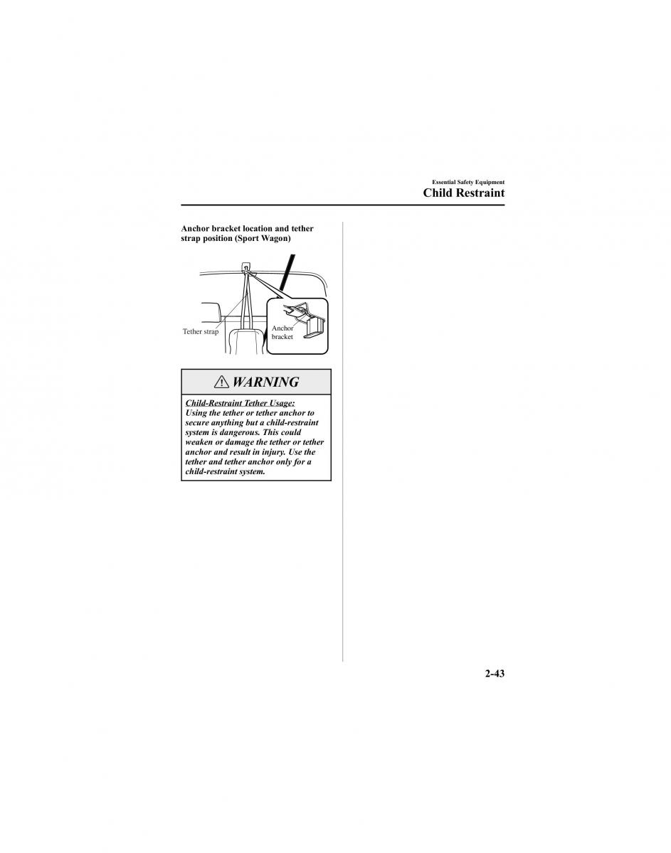 manual  Mazda 6 I 1 Atenza owners manual / page 57