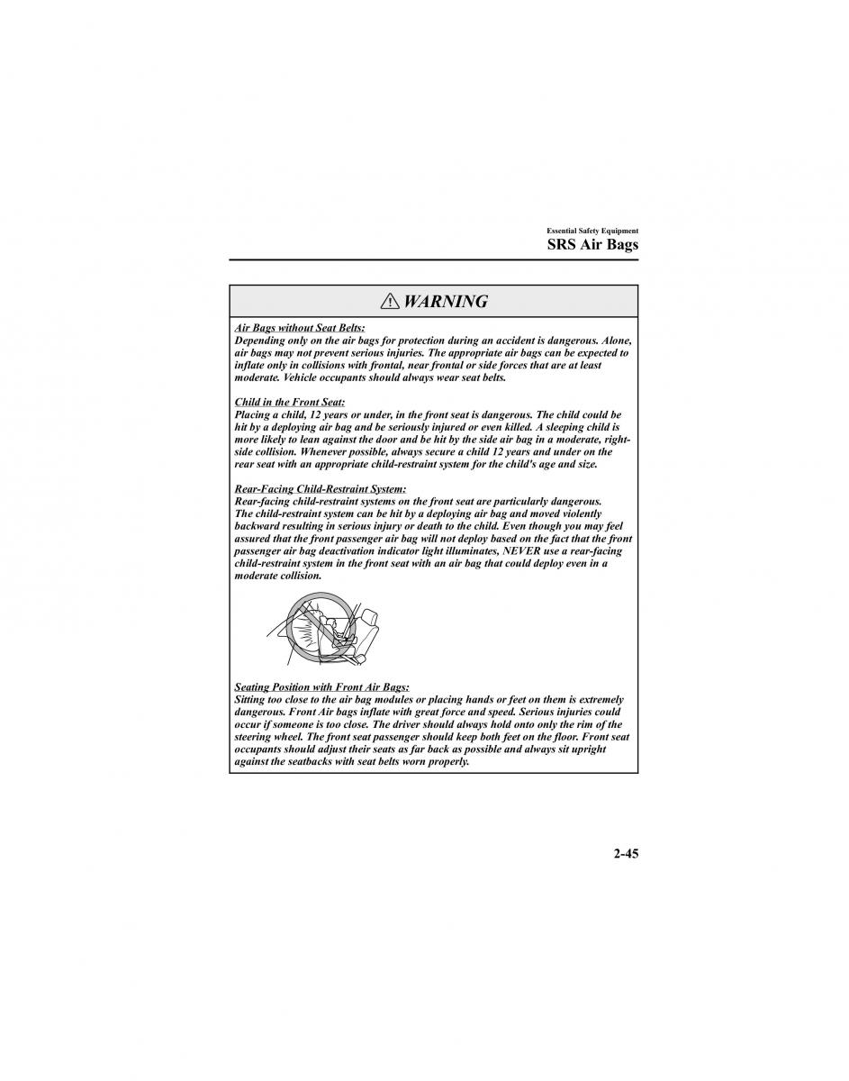 manual  Mazda 6 I 1 Atenza owners manual / page 59