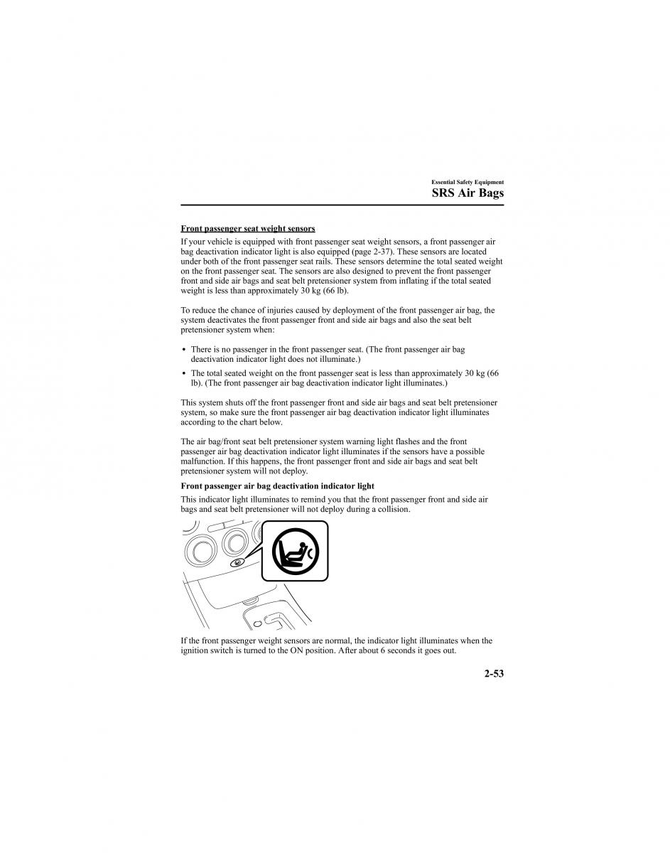 manual  Mazda 6 I 1 Atenza owners manual / page 67
