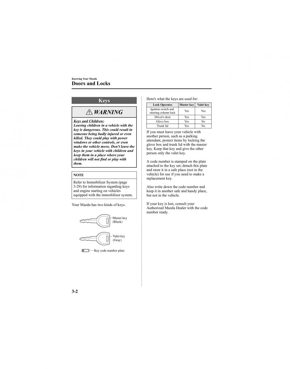 manual  Mazda 6 I 1 Atenza owners manual / page 78