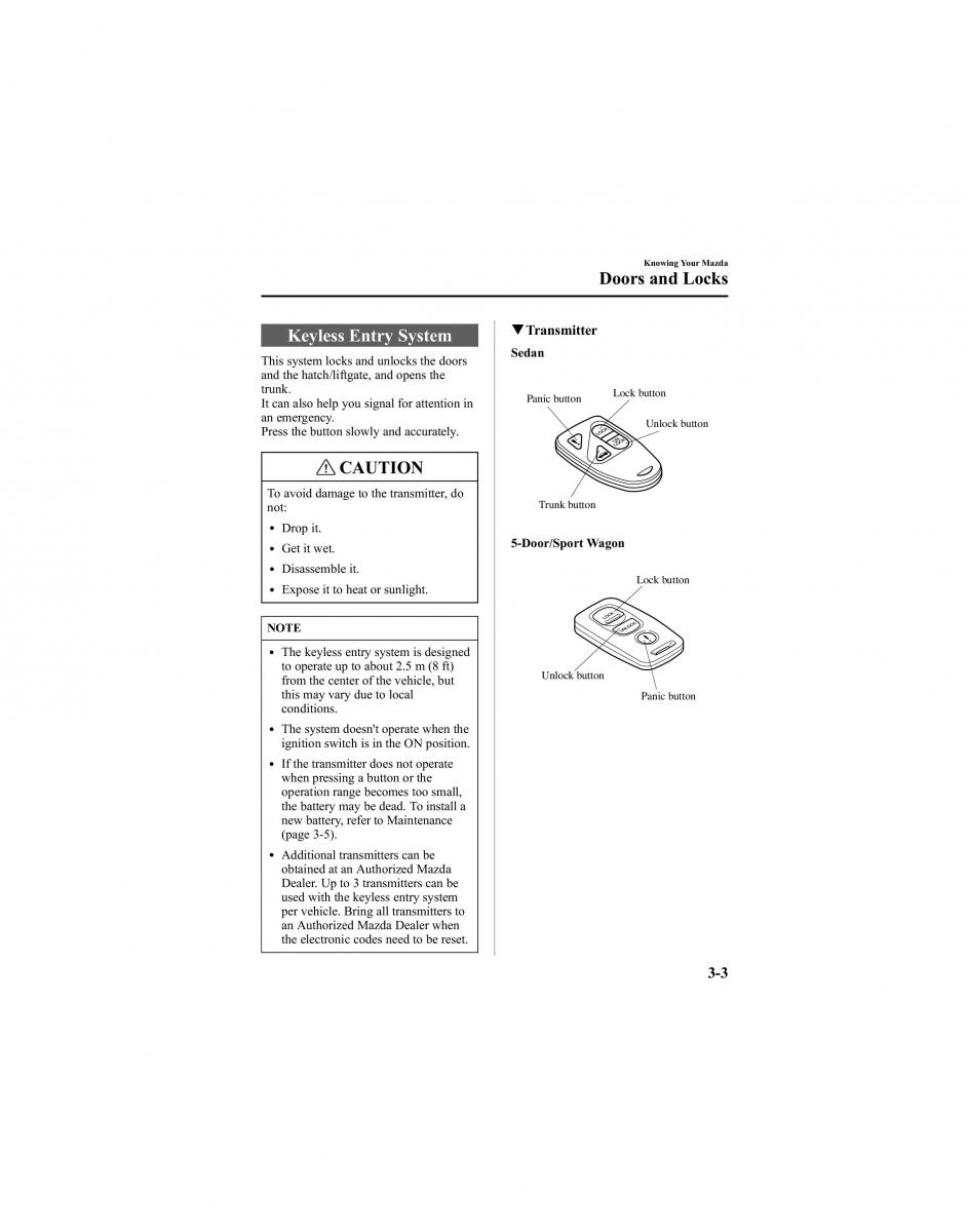 Mazda 6 I 1 Atenza owners manual / page 79