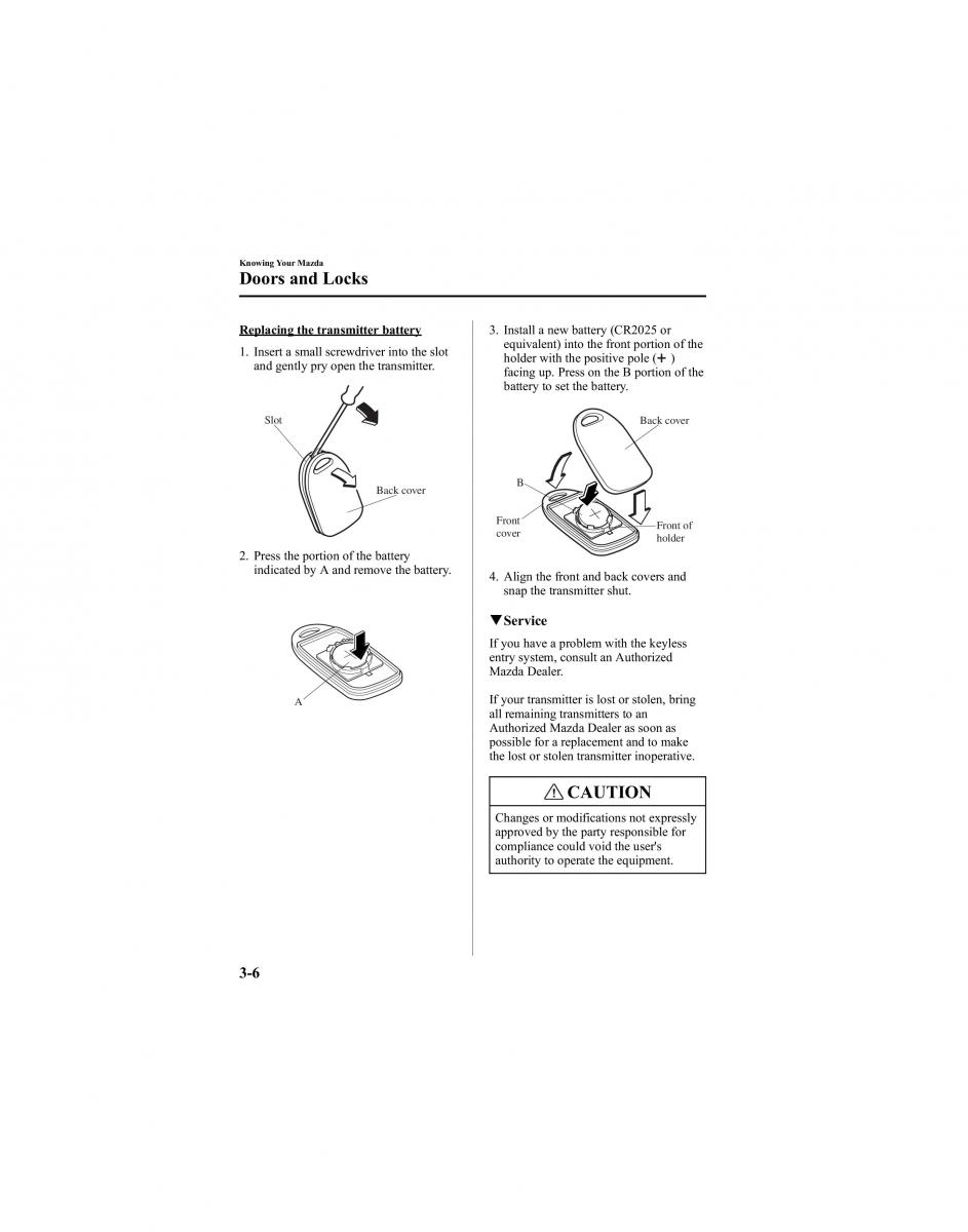 manual  Mazda 6 I 1 Atenza owners manual / page 82