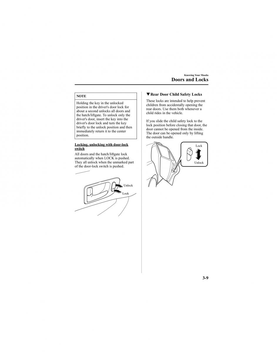 manual  Mazda 6 I 1 Atenza owners manual / page 85