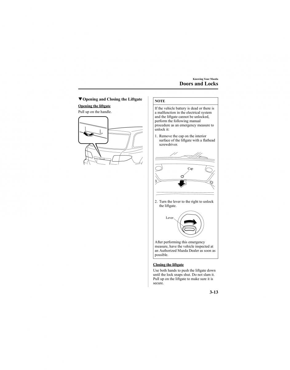 manual  Mazda 6 I 1 Atenza owners manual / page 89