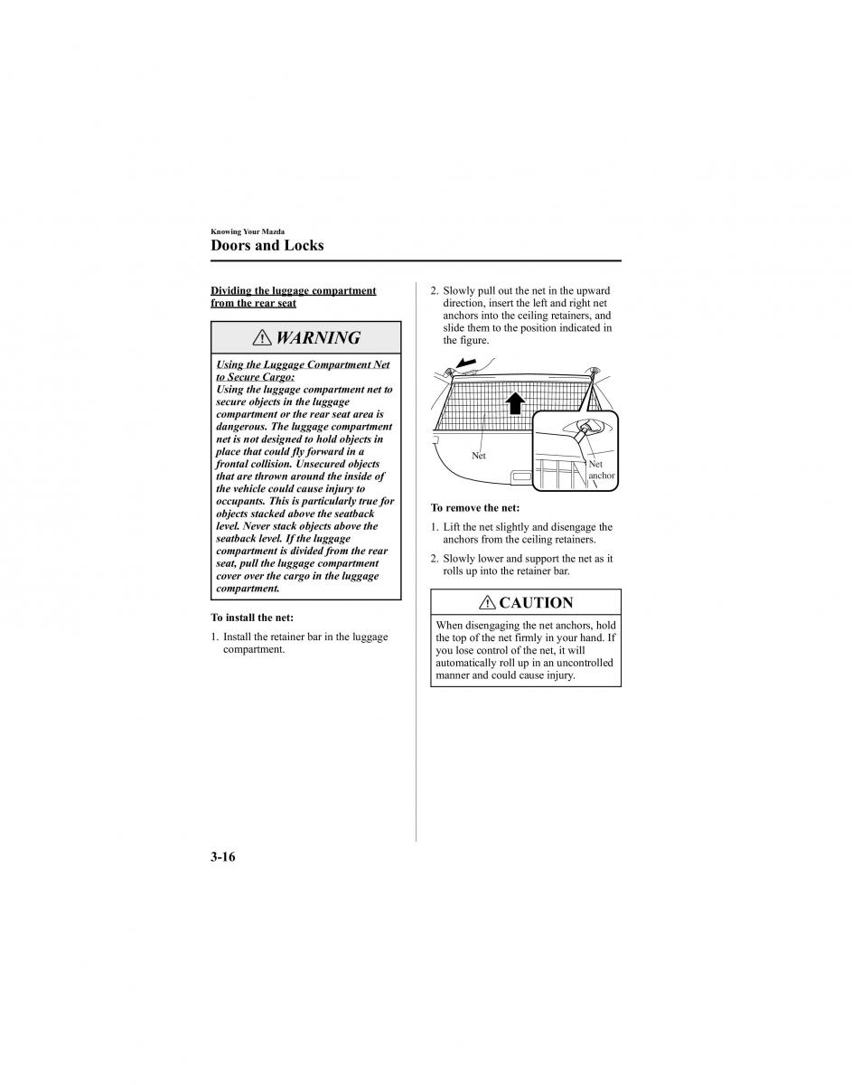 manual  Mazda 6 I 1 Atenza owners manual / page 92