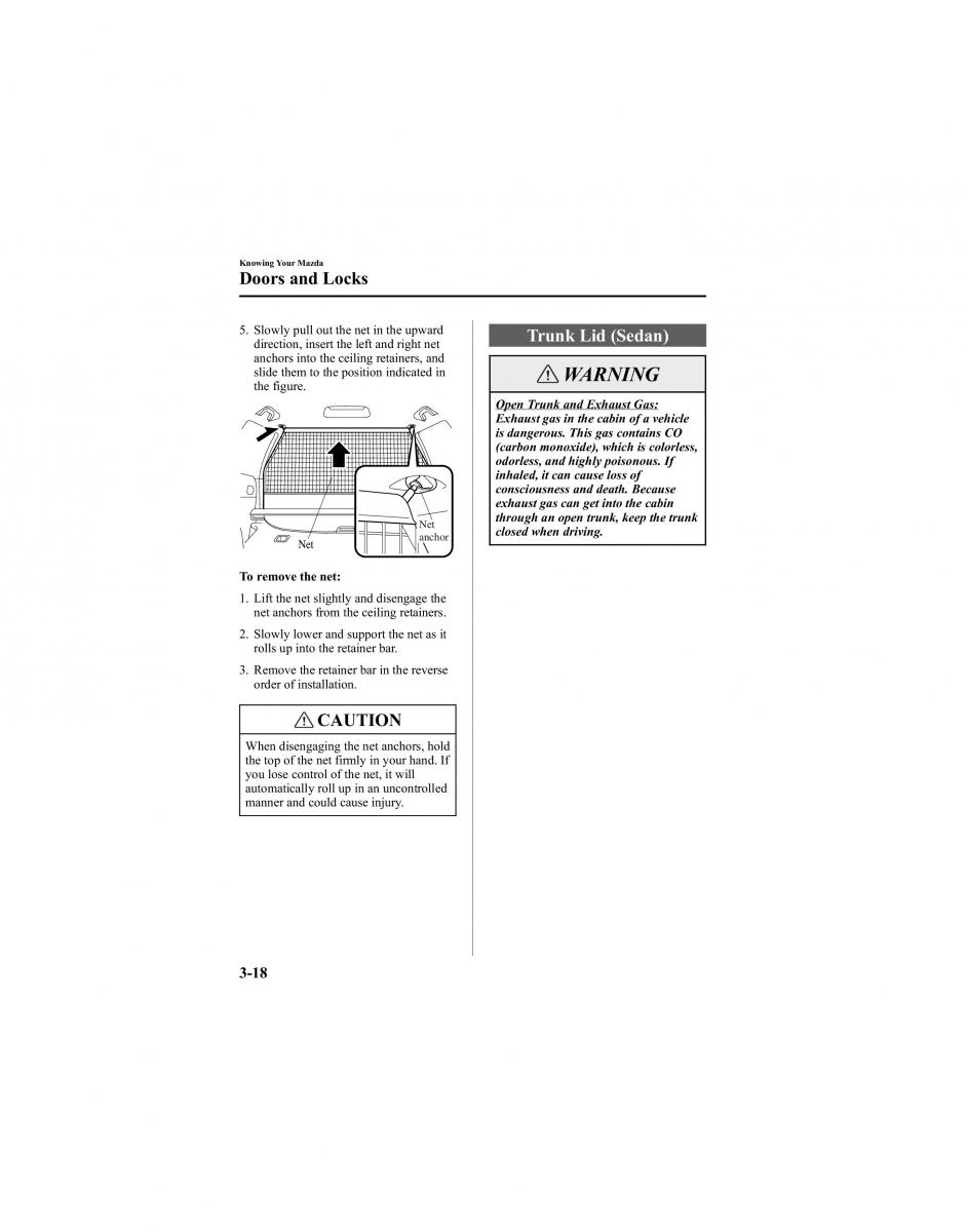 manual  Mazda 6 I 1 Atenza owners manual / page 94