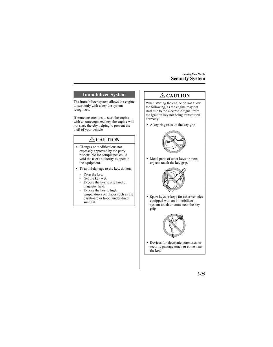 manual  Mazda 6 I 1 Atenza owners manual / page 105