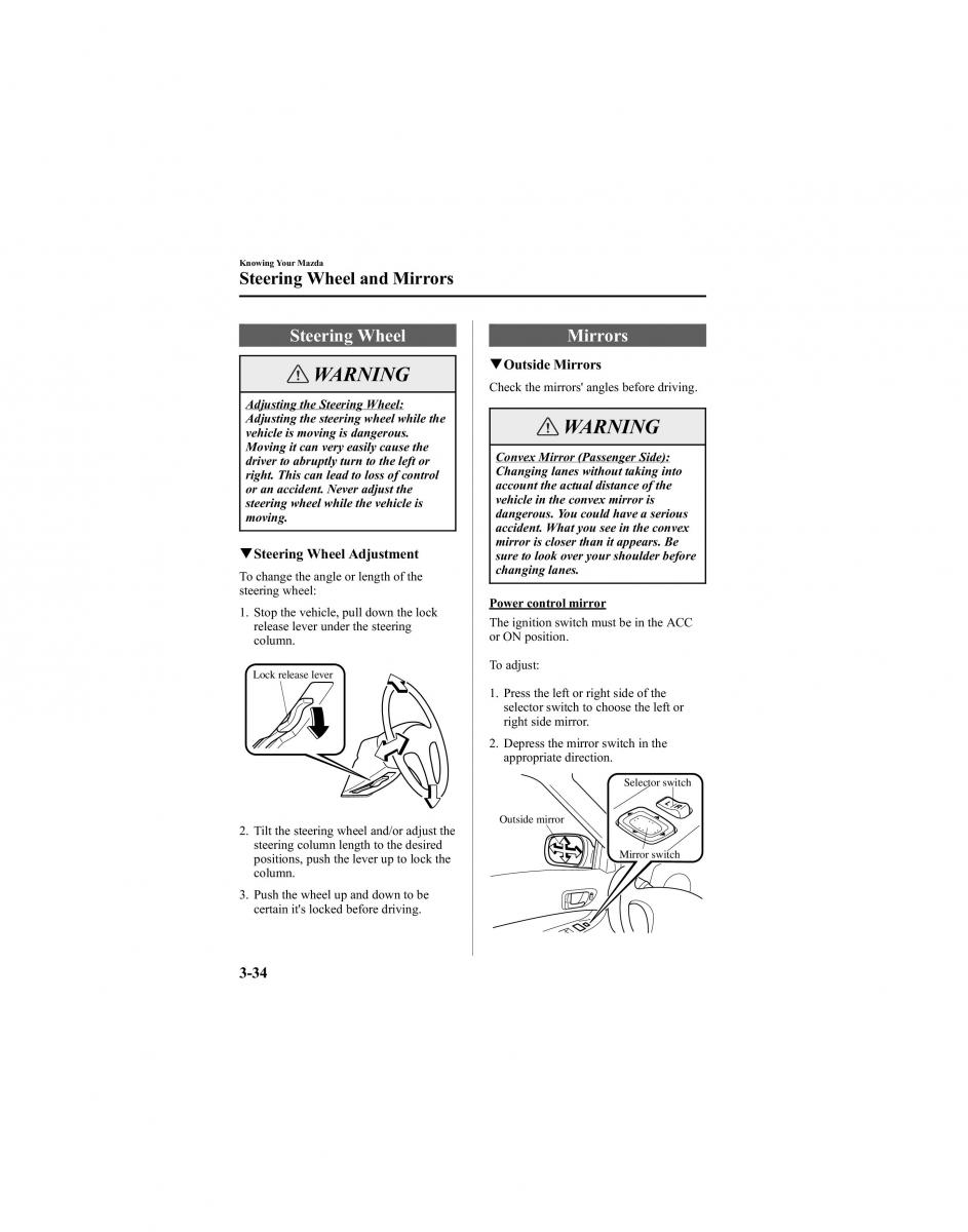 manual  Mazda 6 I 1 Atenza owners manual / page 110