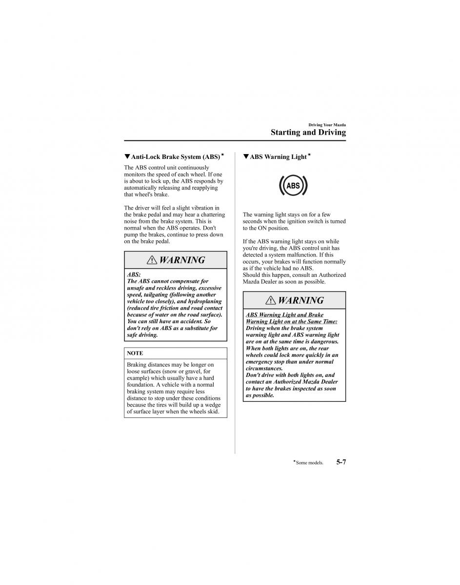 manual  Mazda 6 I 1 Atenza owners manual / page 131