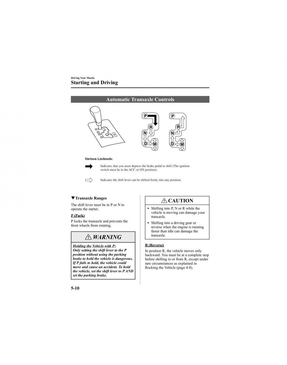 manual  Mazda 6 I 1 Atenza owners manual / page 134