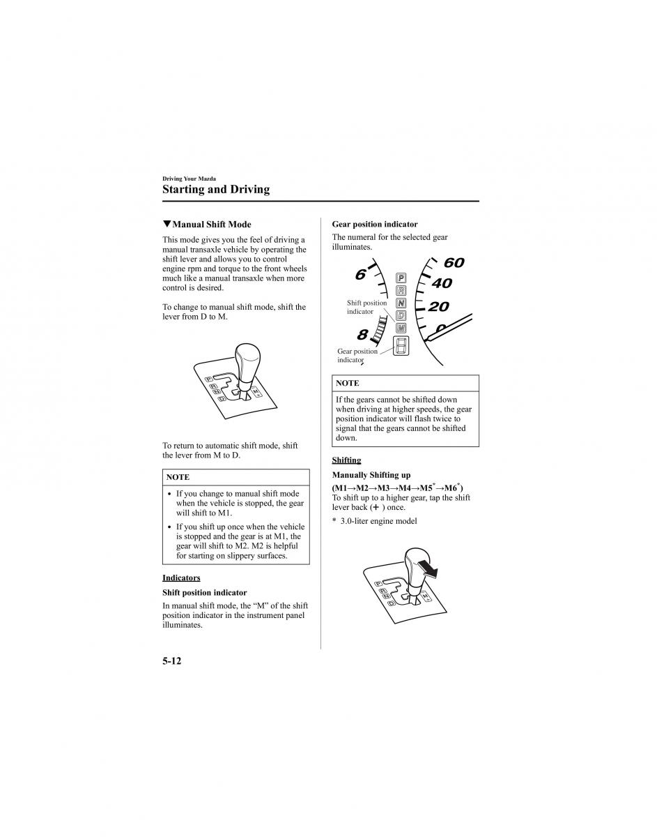 manual  Mazda 6 I 1 Atenza owners manual / page 136