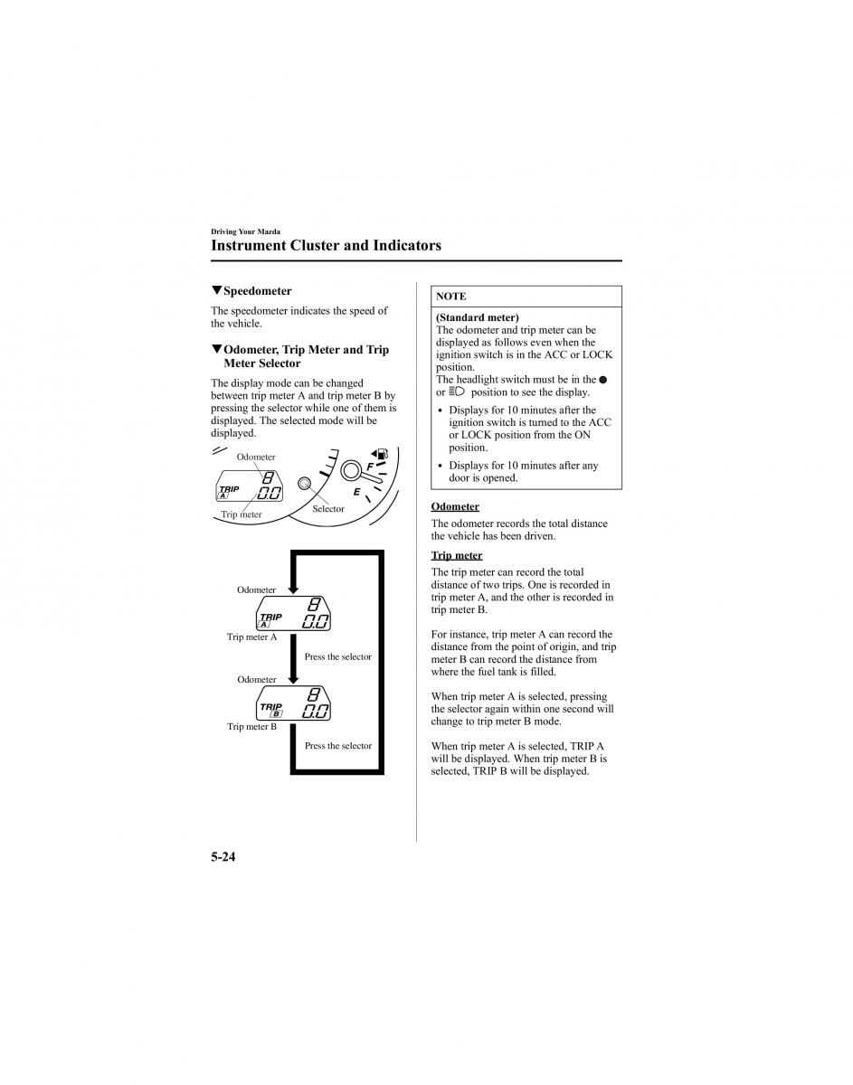 manual  Mazda 6 I 1 Atenza owners manual / page 148