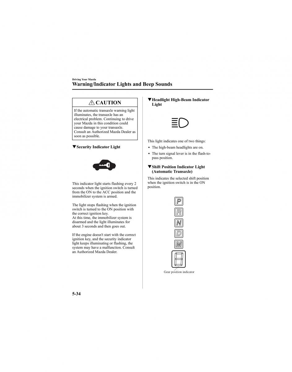 manual  Mazda 6 I 1 Atenza owners manual / page 158