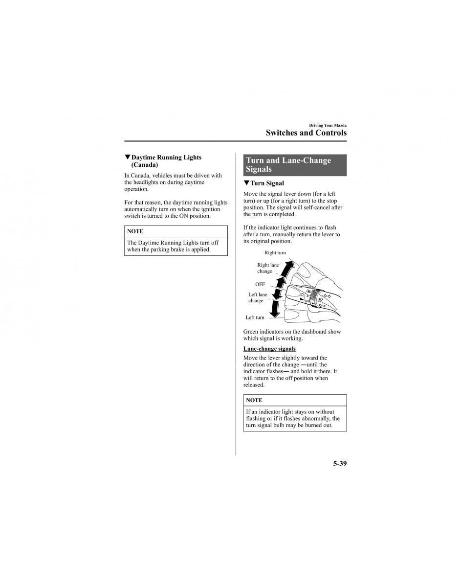 manual  Mazda 6 I 1 Atenza owners manual / page 163