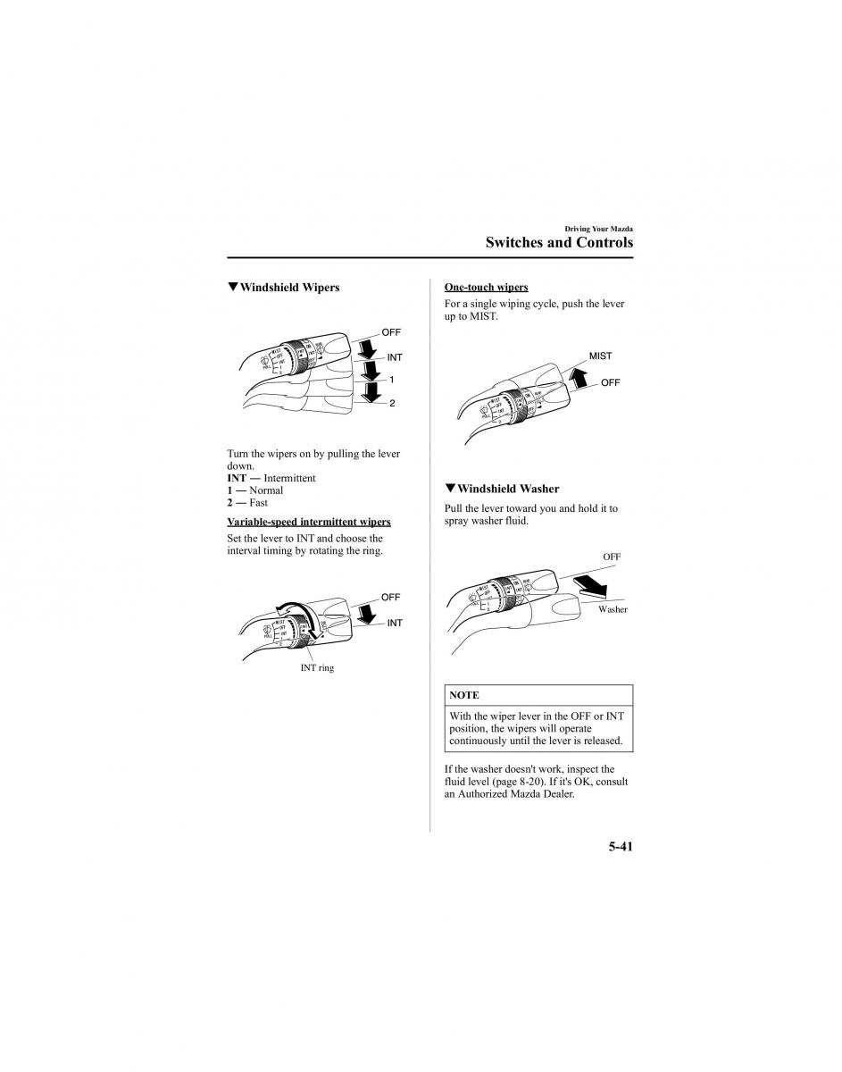 manual  Mazda 6 I 1 Atenza owners manual / page 165