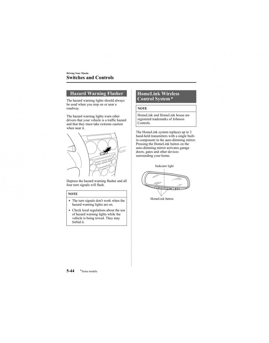 manual  Mazda 6 I 1 Atenza owners manual / page 168