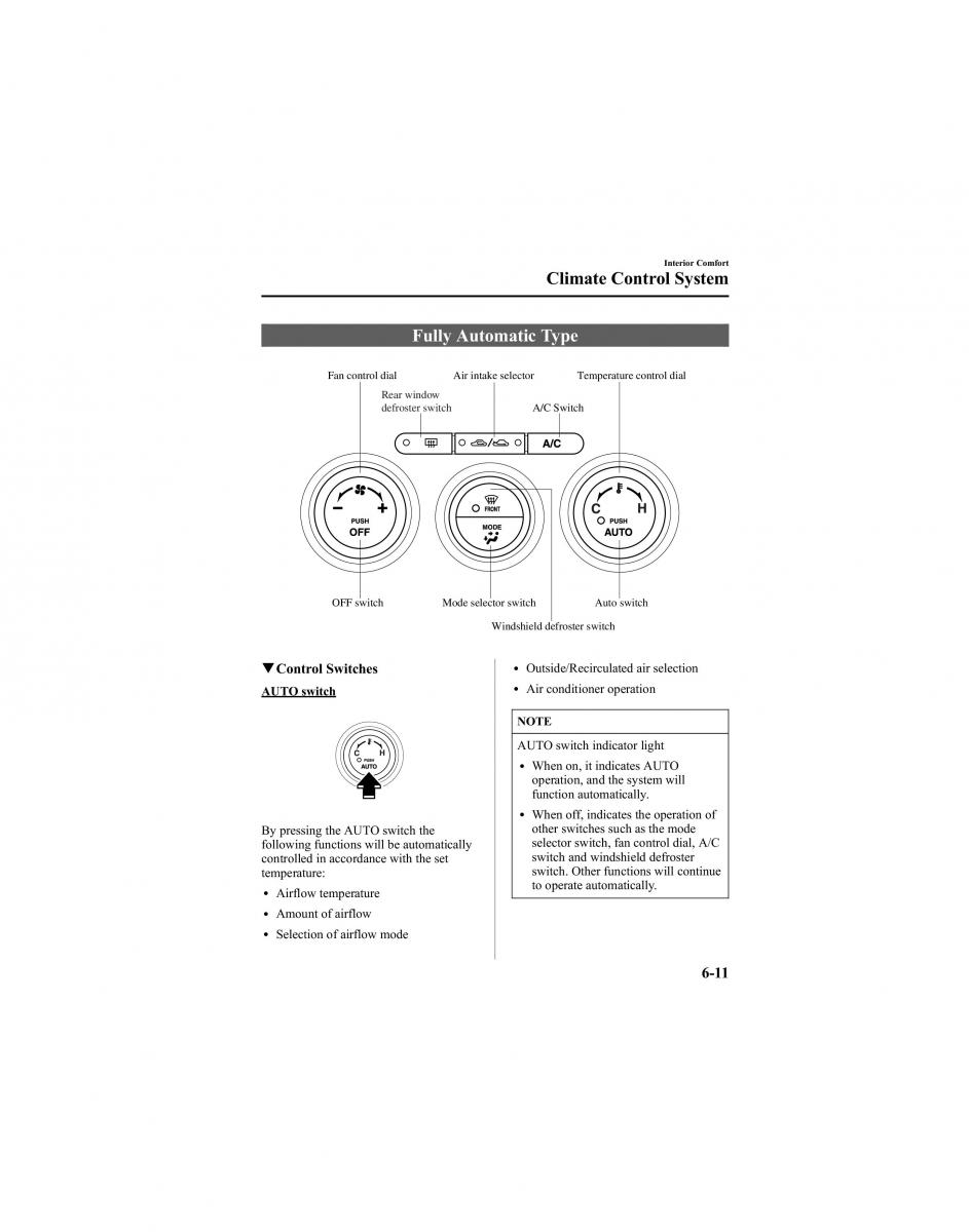 manual  Mazda 6 I 1 Atenza owners manual / page 183