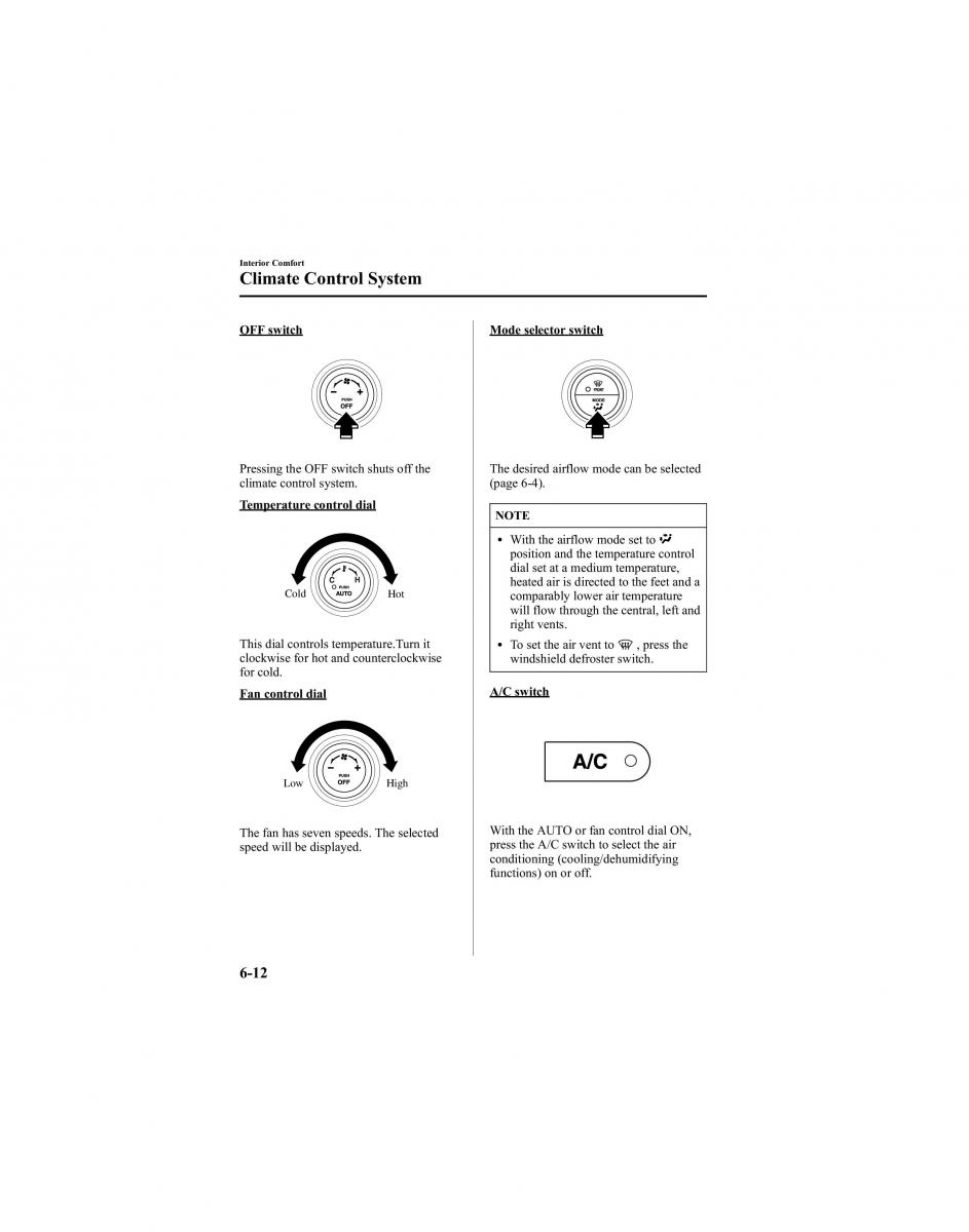 manual  Mazda 6 I 1 Atenza owners manual / page 184