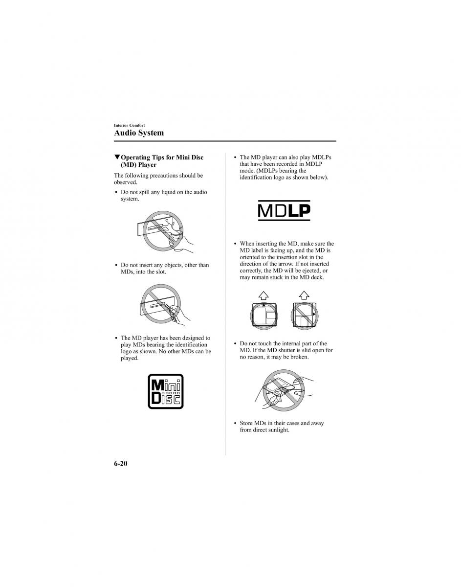 manual  Mazda 6 I 1 Atenza owners manual / page 192