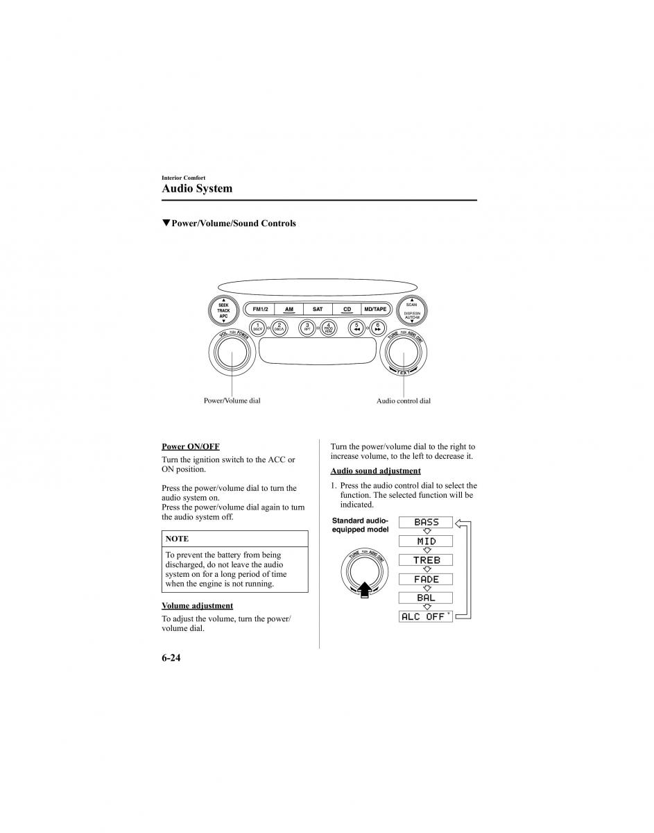 manual  Mazda 6 I 1 Atenza owners manual / page 196